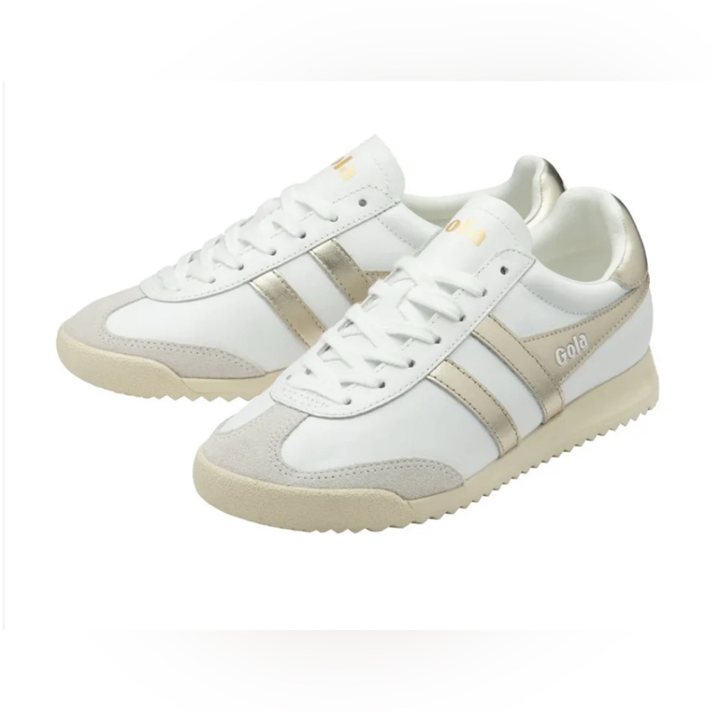Gola White and Gold Women's Sneakers